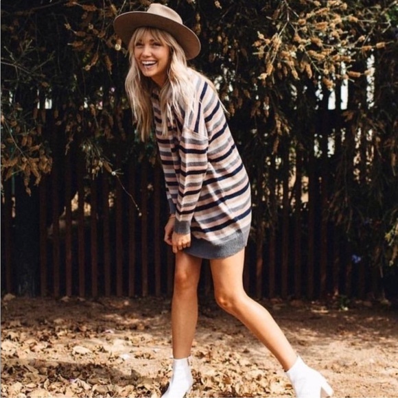 Tularosa Cozy Acrylic Stripe Hampton
Sweater Dress - Picture 2 of 12